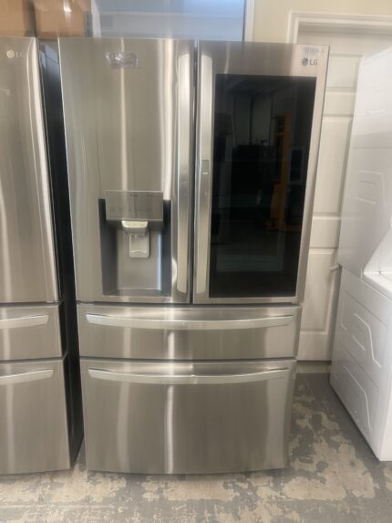 LG 23 cu. ft. Smart French Door Refrigerator InstaView, Door-In-Door & Craft Ice, PrintProof Stainless Steel, Counter Depth