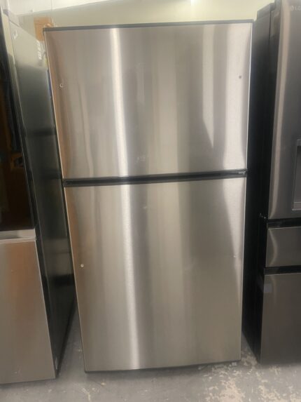 GE 21.1 cu. ft. Top Freezer Refrigerator in Stainless Steel, ENERGY STAR