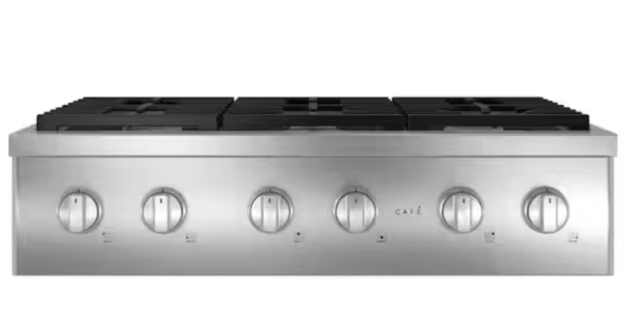Cafe 36 in. Gas Cooktop in Stainless Steel with 6 Burners - Image 2
