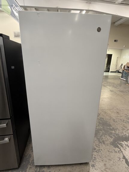 GE 21.3 Cu. Ft. Frost-Free Garage Ready Upright Freezer in White