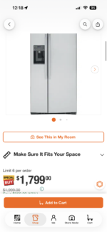 23.0 cu. ft. Side by Side Refrigerator in Fingerprint Resistant Stainless Steel, Standard Depth - Image 3
