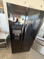 33 in. 22.3 cu. ft. Standard Depth Side by Side Refrigerator in Black