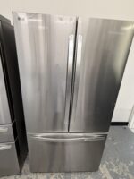 27 cu. ft. Smart Counter-Depth MAX French Door Refrigerator with Internal Water Dispenser in PrintProof Stainless Steel