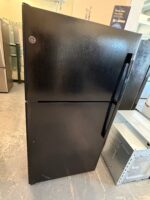 GE 21.9 Cu. Ft. Top-Freezer Refrigerator in Black